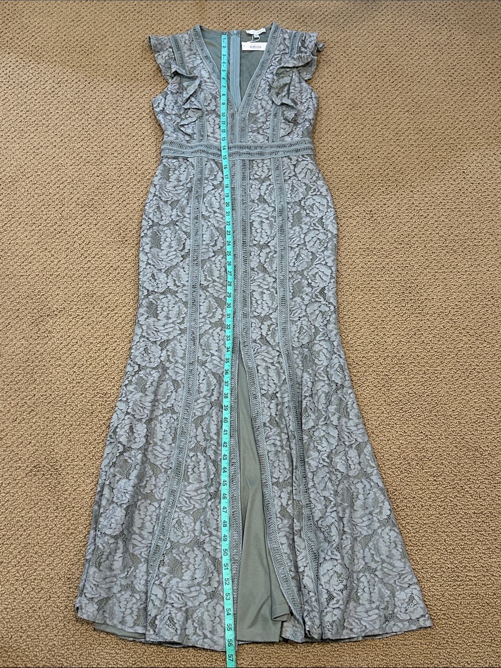 Baltic Born Monroe Sage Lace Dress size Medium Wedding Bridesmaid Formal Green - Picture 16 of 17